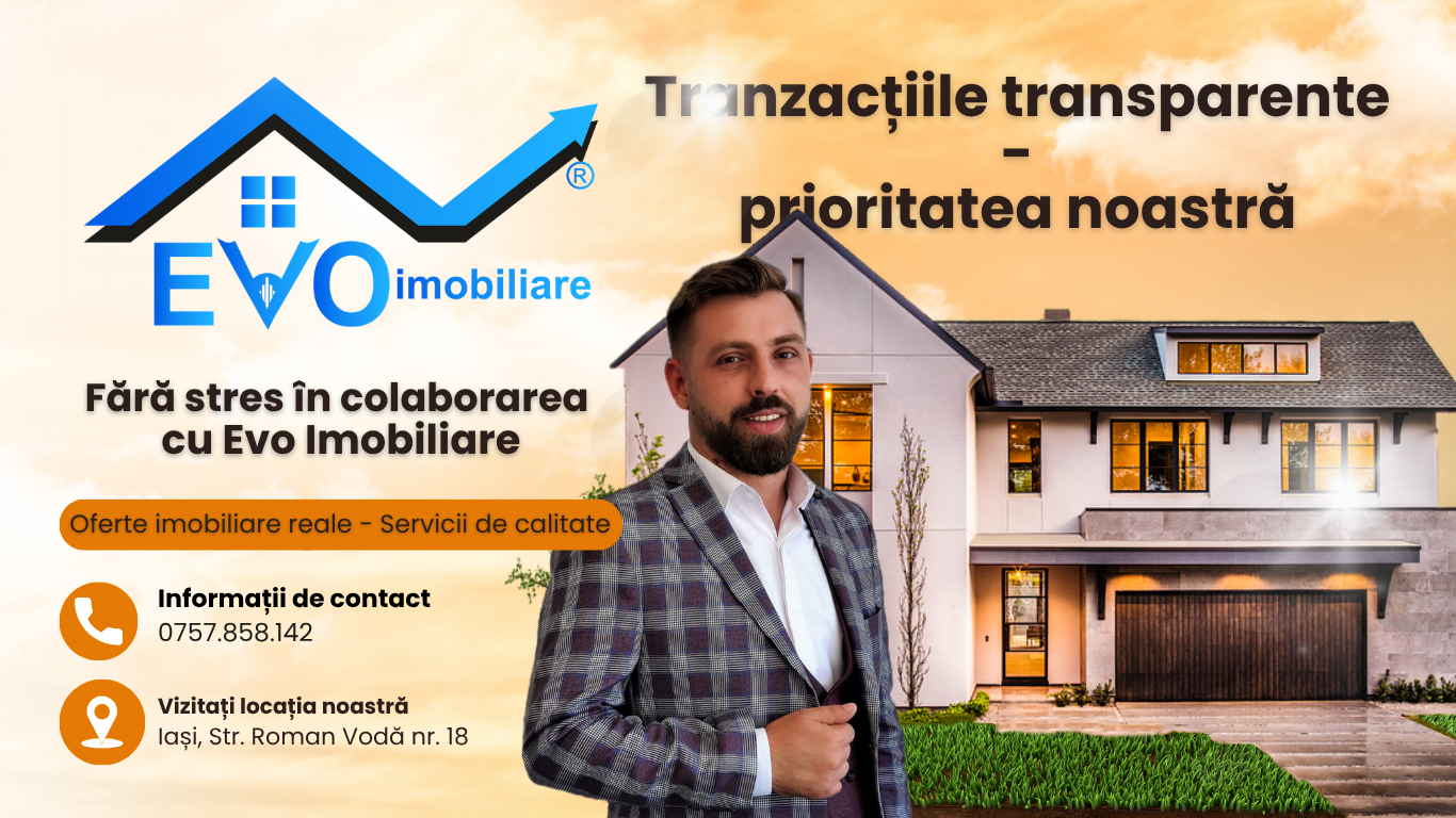 Vanzare exclusiva, comision si contract la agentie imobiliara din Iasi, Evo Imobiliare, Petronel Solca